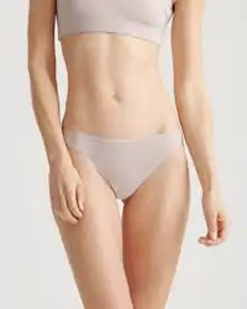 Quince Women's Organic Cotton Thong Panties 6-pk Mink NEW ~ Size S